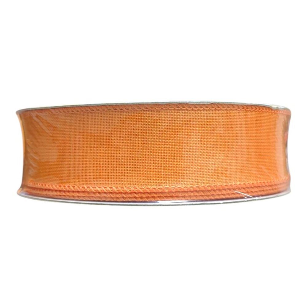 Member's Mark Wired Edge Premium Spring Ribbon, 1.5in Wide x 50yds - Orange